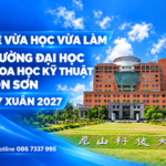 HỆ VỪA HỌC VỪA LÀM – TRƯỜNG ĐẠI HỌC KHOA HỌC KỸ THUẬT CÔN SƠN KỲ XUÂN 2027